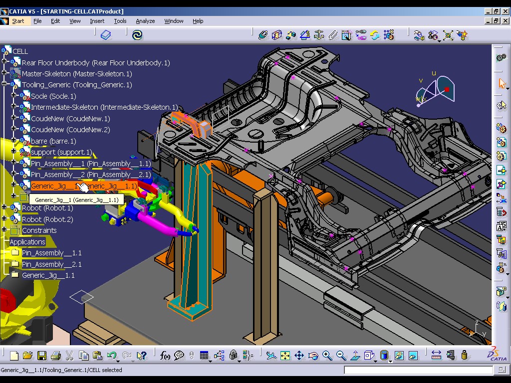 CATIA V5 Jig and Tooling Creation (JTE) - 4D Systems