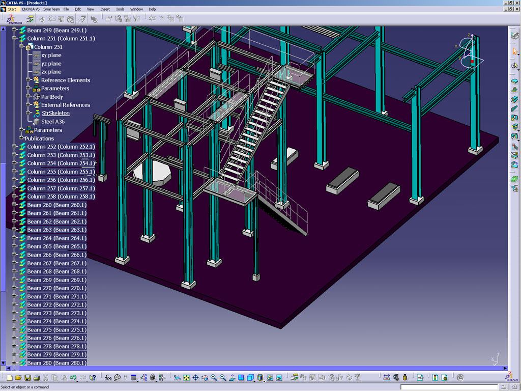 CATIA-V5-Structure-Steel-Layout-SSE